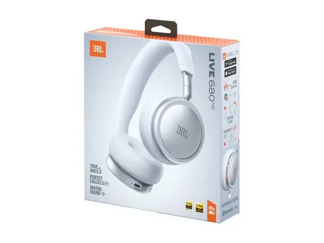 JBL LIVE 680NC - Hodetelefoner med mikrofon - on-ear - Bluetooth -...