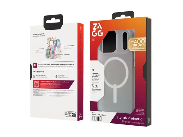 ZAGG Milan Snap - Baksidedeksel for mobiltelefon MagSafe-samsvar g...
