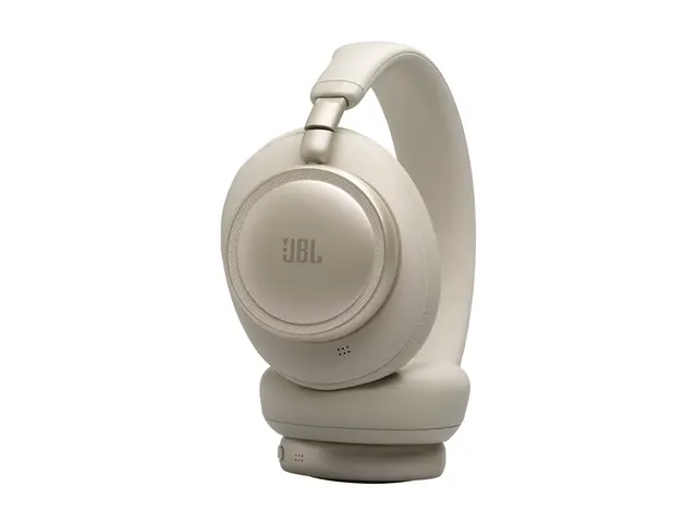 JBL LIVE 780NC - Hodetelefoner med mikrofon full størrelse - Bluetooth - trådløs, kablet - aktiv støydemping - 3,5 mm jakk - sand 