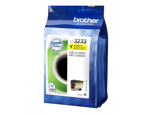 Brother LC3233Y - Mørkegul - original skriverpatron - for Brother DCP-J1100DW, MFC-J1300DW 