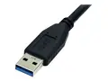 StarTech.com 0.5m (1.5ft) Black SuperSpeed USB 3.0 Cable A to Micro B USB 3.0 Micro B Cable - 1x USB 3 A (M), 1x USB 3 Micro B (M) 50cm (USB3AUB50CMB) - USB-kabel - Micro-USB Type B til USB-type A - 50 cm