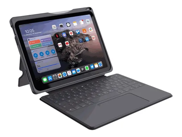 Deqster Touch PLUS - Tastatur og folioveske (verneeske) - med styr...