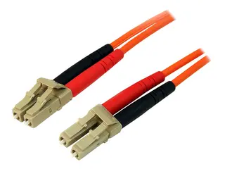 StarTech.com 2m Fiber Optic Cable - Multimode Duplex 50/125 LSZH - LC/LC - OM2 - LC to LC Fiber Patch Cable (50FIBLCLC2) - nettverkskabel - 2 m