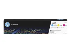 HP 225A - Farge (cyan, magenta, gul) original - boks - trommelsett - for P/N: 9S184A#BGJ