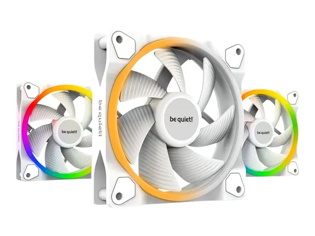 be quiet! Light Wings - Kabinettvifte PWM 120 mm hvit (en pakke 3)
