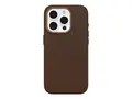 OtterBox Symmetry Series - Baksidedeksel for mobiltelefon MagSafe-samsvar - kaktusl&#230;r, polyuretan - rik adobe - for Apple iPhone 15 Pro