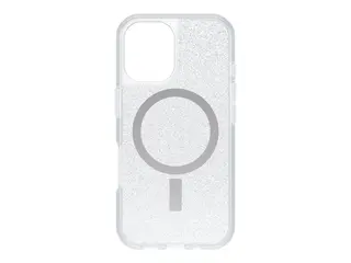 OtterBox React Series - Baksidedeksel for mobiltelefon MagSafe-samsvar - stjernestøv (klart glitter) - for Apple iPhone 16