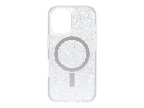 OtterBox React Series - Baksidedeksel for mobiltelefon MagSafe-samsvar - stjernest&#248;v (klart glitter) - for Apple iPhone 16