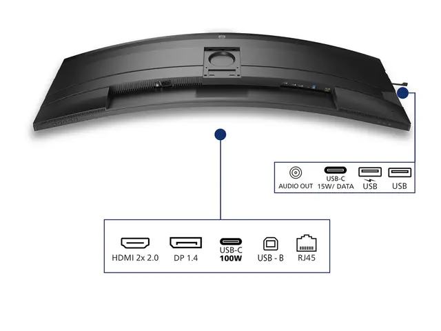 Philips 49B2U5900C - LED-skjerm kurvet 49" (48.8" synlig) 5120 x 1...