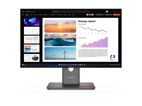 Lenovo ThinkVision P24Q-40 - LED-skjerm - 24&quot; (23.8&quot; synlig) 2560 x 1440 QHD @ 120 Hz - IPS - 300 cd/m&#178; - 1500:1 - HDR10 - 4 ms - HDMI, DisplayPort - ravnsort