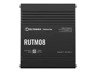 Teltonika RUTM08 - Ruter 3-portssvitsj - 1GbE, IEEE 802.3u, PPP DIN-skinnemonterbar, veggmonterbar, overflatemonterbar