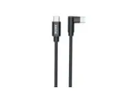 PORT Connect - USB-kabel - 24 pin USB-C (hann) vinklet til 24 pin USB-C (hann) rett 1 m - USB Power Delivery (10W)