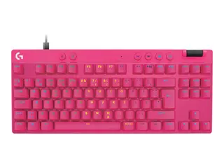Logitech G PRO X RAPID - Tastatur - TKL - bakgrunnsbelyst USB - QWERTY - Nordisk (dansk/finsk/norsk/svensk) - tastsvitsj: Linear - rosa