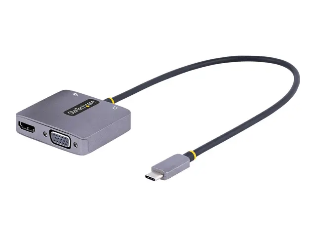 StarTech.com USB C Video Adapter, to HDMI VGA Multiport Adapter w/...