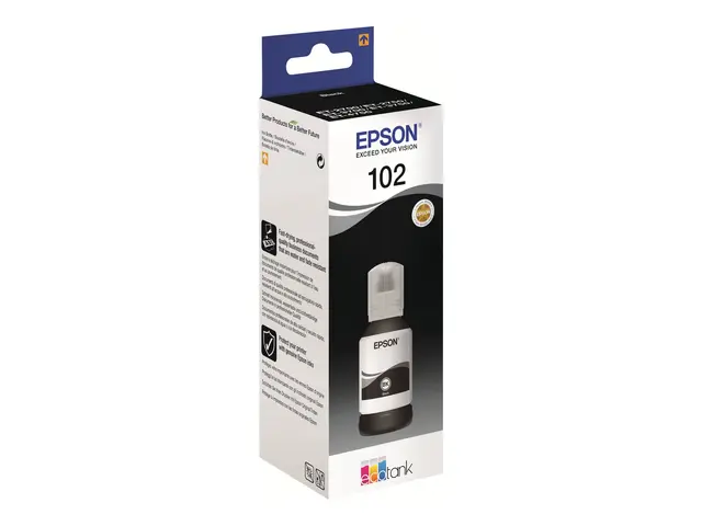 Epson 102 - 127 ml - svart - original - blekkbeholder - for EcoTan...
