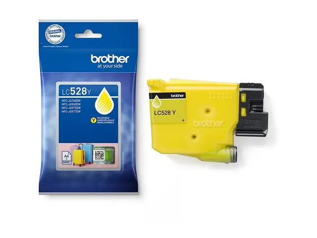 Brother LC528Y - Gul - original - pute pakke - blekkpatron - for B...
