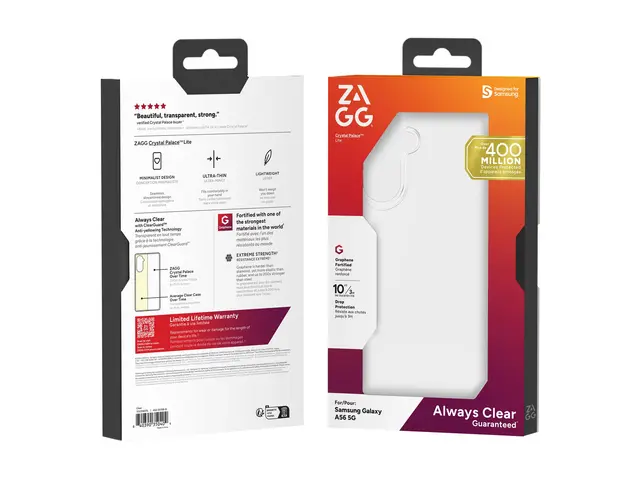 Zagg Crystal Palace Lite - Baksidedeksel for mobiltelefon grafen k...