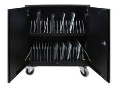 LEBA NoteCart Flex Extended 24 Vogn (kun lading) - for 24 nettbrett / notebook-er - USB-C-lader - l&#229;sbar - skjermst&#248;rrelse: inntil 15,6&quot;