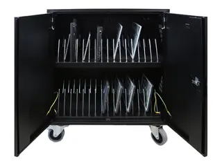 LEBA NoteCart Flex Extended 24 Vogn (kun lading) - for 24 nettbrett / notebook-er - USB-C-lader - l&#229;sbar - skjermst&#248;rrelse: inntil 15,6&quot;