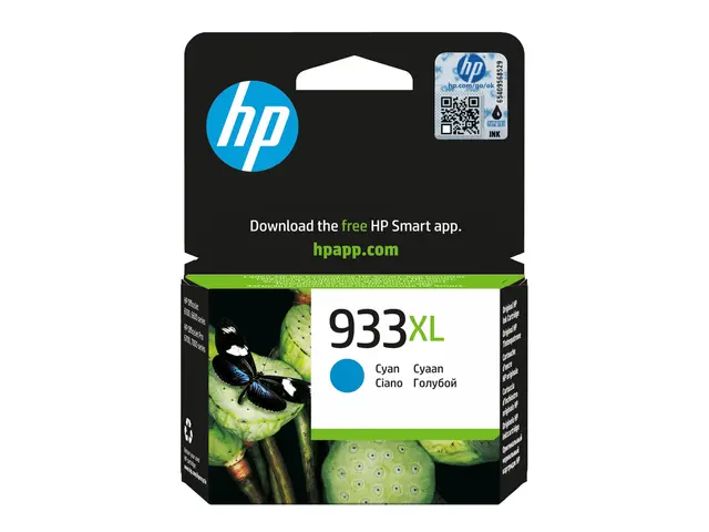 HP 933XL - Høy ytelse - cyan - original - blekkpatron - for Office...
