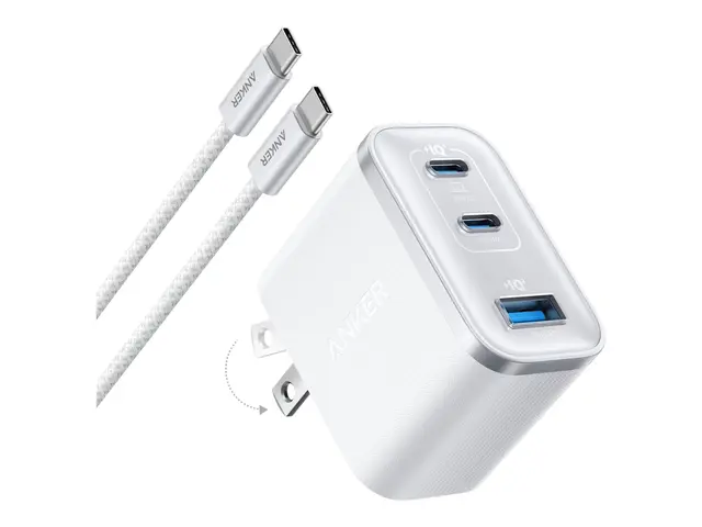 Anker Nano - Strømadapter 70 Wh 3 A utgangskontakter (2 x USB-C, U...