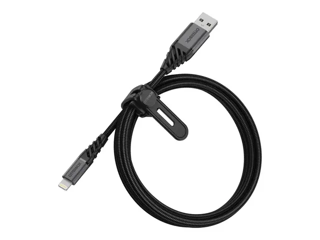 OtterBox Premium - Lightning-kabel USB hann til Lightning 1 m mørk...