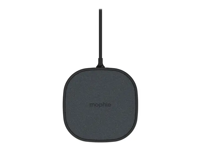 mophie - Trådløs ladepute + AC-strømadapter - 15 watt - svart - Eu...