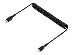 STARTECH.COM 3ft 1m USB C Charging Cable Coiled Heavy Duty Fast Charge &amp; S