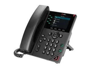 HP Poly VVX 350 - VoIP-telefon treveis anropskapasitet - SIP, SDP - 6-linjers drift - 24 linjer - svart