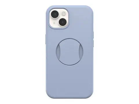 OtterBox OtterGrip Symmetry Series Baksidedeksel for mobiltelefon - MagSafe-samsvar - polykarbonat, syntetisk gummi - you do blue (bl&#229;) - for Apple iPhone 15 Pro Max