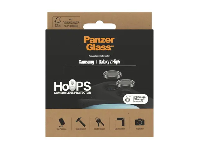 PanzerGlass - Linsebeskytter for mobiltelefon svart Samsung Galaxy...