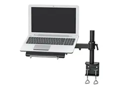 Neomounts NOTEBOOK-D100 - Monteringssett full bevegelse - for notebook - svart - skjermst&#248;rrelse: 10&quot;-22&quot; - skrivebordsmonterbar