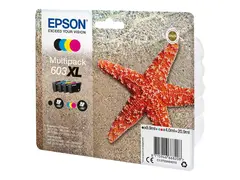 Epson 603XL Multipack - 4-pack XL - svart, gul, cyan, magenta - original - blære med RF/lyd-alarm - blekkpatron - for Expression Home XP-2150, 2155, 3150, 3155, 4150, 4155; WorkForce WF-2820, 2840, 2845, 2870