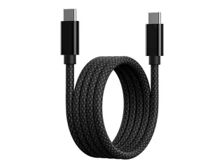 Andersson - USB-kabel - 24 pin USB-C (hann) til 24 pin USB-C (hann) 1.5 m - USB Power Delivery (100 W), flettet kabel, magnetisk - svart