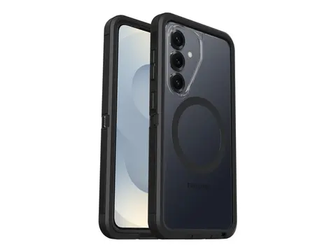 OtterBox Defender Series Pro XT - Baksidedeksel for mobiltelefon robust - polykarbonatlag, termoplastisk elastomer (TPE) - mørk side (klar / svart) - for Samsung Galaxy S26+