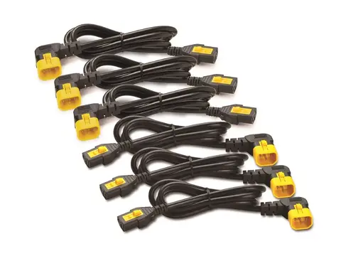 APC - Strømkabel - power IEC 60320 C13 til IEC 60320 C14 10 A - 1.83 m - 90° kontakt - svart - Hele verden - for P/N: SCL500RMI1U, SCL500RMI1UC, SCL500RMI1UNC, SMTL1500RMI3UC, SMTL750RMI2UC