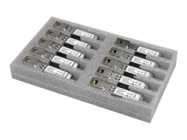 Startech 10 Pack of HPE J8177C Compatible SFP Module, 1000BASE-T, ...