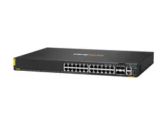 HPE Aruba 6200F 24G Class4 PoE 4SFP+ 370W Switch Switch - Max. Stacking Distance 10 km - L3 - Styrt - 24 x 10/100/1000 (PoE+) + 4 x 1 Gigabit / 10 Gigabit SFP+ (opplink) - rackmonterbar - PoE+ (370 W) - BTO