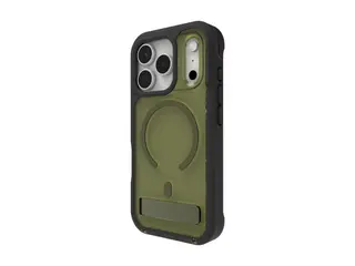 ZAGG Rainier Snap - Baksidedeksel for mobiltelefon robust - stativ + kamerakontrollknapp - MagSafe-samsvar - grafen - sjøtang - for Apple iPhone 17 Pro