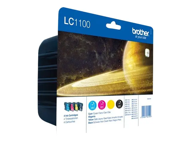 Brother LC1100 Value Pack - 4-pack svart, gul, cyan, magenta origi...