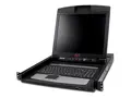 APC LCD Console - KVM-konsoll - 17&quot; kan monteres i rack - 1280 x 1024 @ 75 Hz - svart - 1U - for P/N: AR3106SP, SMX1000C, SMX1500RM2UC, SMX1500RM2UCNC, SMX750C, SMX750CNC, SRT5KRMXLW-TW