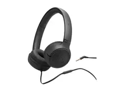 JBL TUNE 530 - Hodetelefoner med mikrofon on-ear - kablet - 3,5 mm jakk - svart