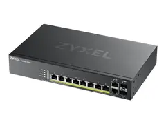 Zyxel GS2220-10HP - Switch - Styrt 8 x 10/100/1000 (PoE+) + 2 x kombo-Gigabit SFP - rackmonterbar, veggmonterbar - PoE+ (180 W)