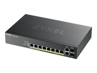 Zyxel GS2220-10HP - Switch - Styrt 8 x 10/100/1000 (PoE+) + 2 x kombo-Gigabit SFP - rackmonterbar, veggmonterbar - PoE+ (180 W)