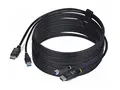 StarTech.com 10ft (3m) DisplayPort and USB 5Gbps KVM Cable Tastatur / video / musekabel (KVM) - DisplayPort, USB-type A (hann) til DisplayPort, USB Type B (hann) - 3 m - 4K 60Hz st&#248;tte, HDR10-st&#248;tte - svart