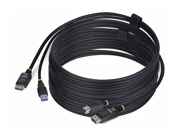 StarTech.com 10ft (3m) DisplayPort and USB 5Gbps KVM Cable - Tasta...