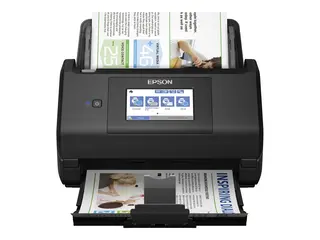 Epson WorkForce ES-580W - Dokumentskanner Contact Image Sensor (CIS) - Dupleks - 215.9 x 6096 mm - 600 dpi x 600 dpi - inntil 35 spm (mono) / inntil 35 spm (farge) - ADF (100 ark) - inntil 4000 skann pr. dag - USB 3.0, Wi-Fi(ac)