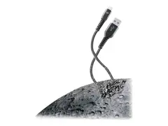 Cellular Line Extreme - USB-kabel - 24 pin USB-C (hann) til USB (hann) USB 3.1 Gen 2 - 1.2 m - svart/grå