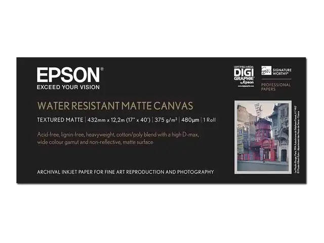 Epson - Matt - Rull (43,2 cm x 12,2 m) 1 rull(er) lerretspapir - f...