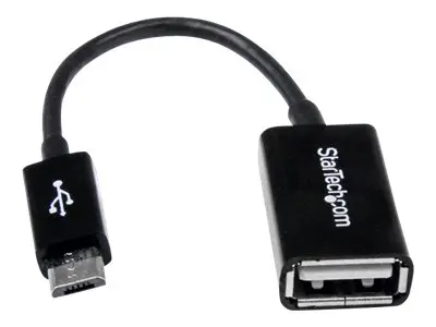 StarTech.com 5in Micro USB to USB OTG Host Adapter - Micro USB Mal...